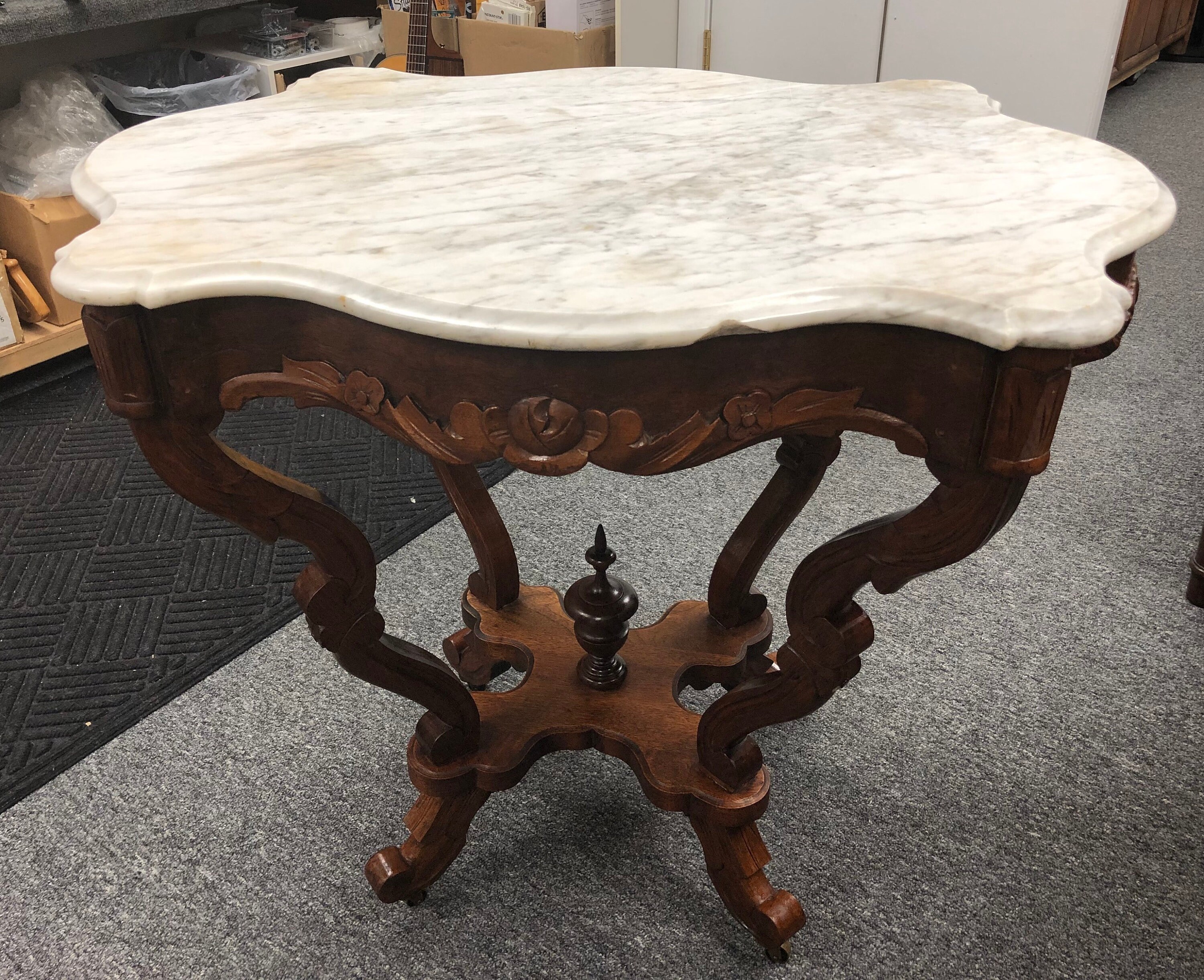 Antique marble top deals
