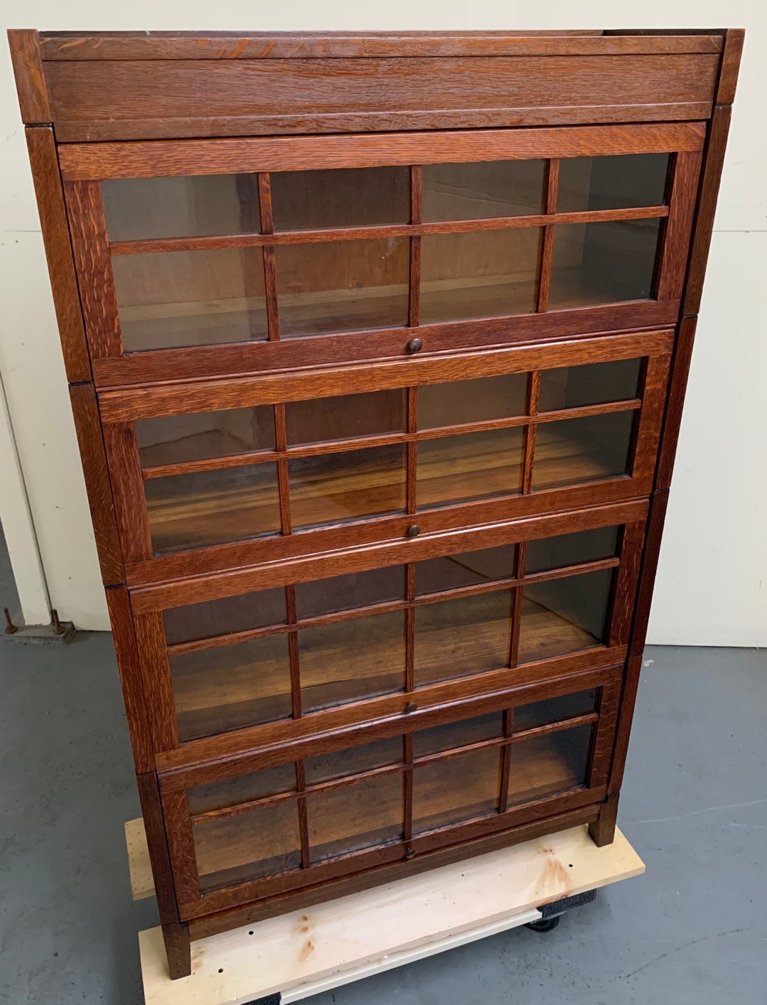Amazon.com: KWOKING Wooden Barrister Bookcase Contemporary