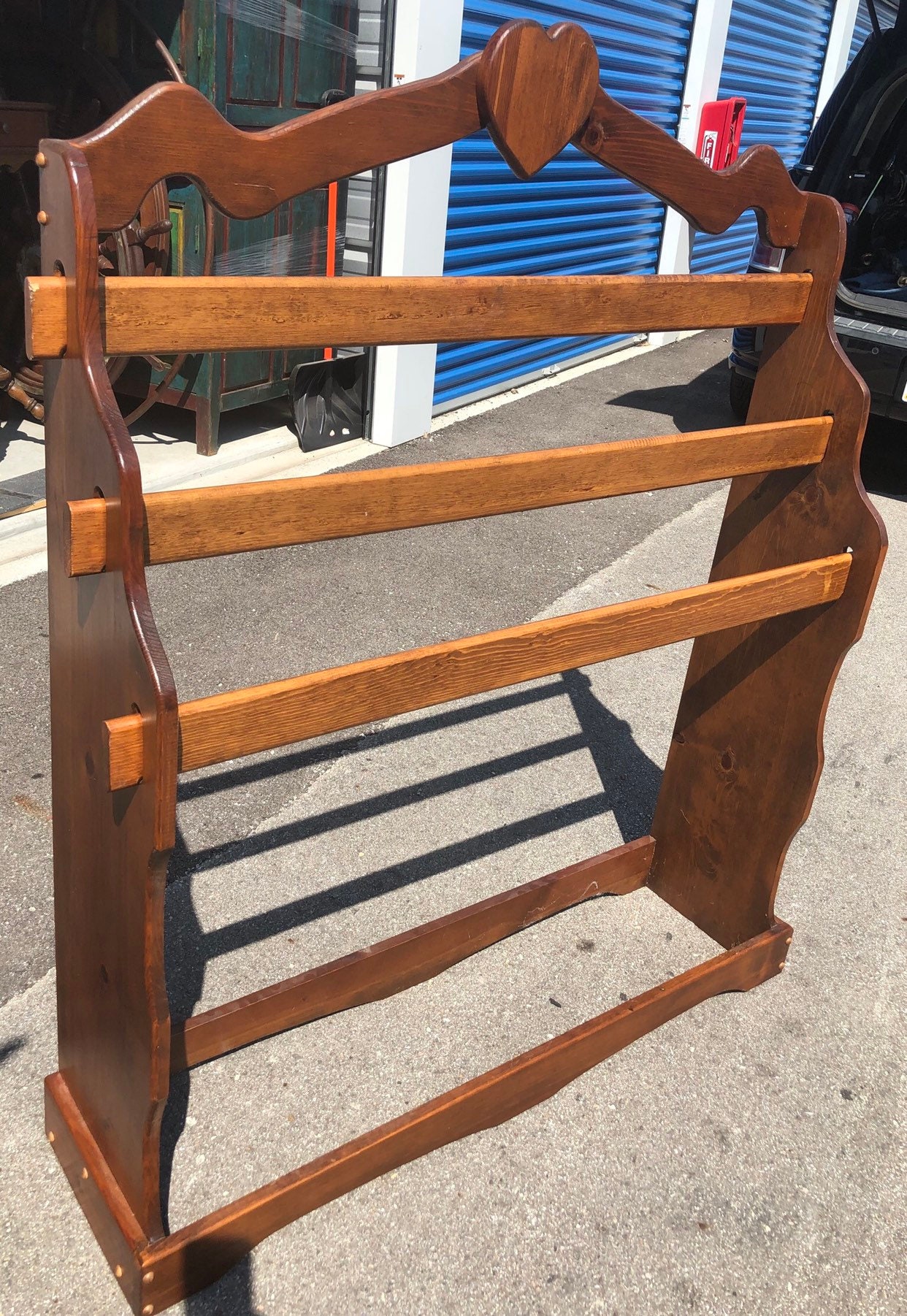 Vintage Pine Quilt Rack 44W 12d 54H 3 Racks Shipping is Not Free Etsy