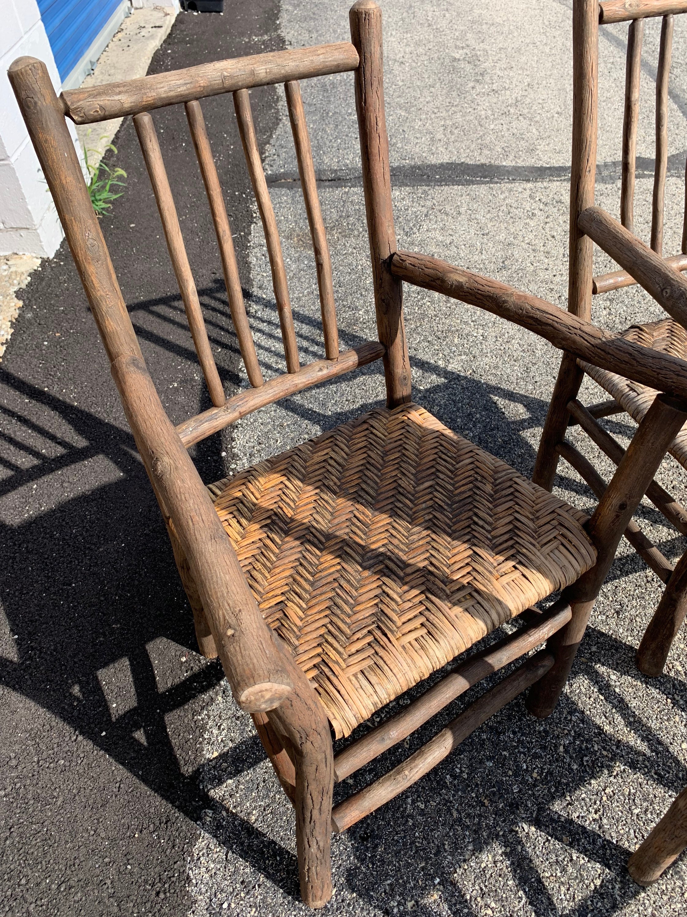 6 Original Old Hickory Chairs 24W21D17H37H Shipping is Not Free - Etsy