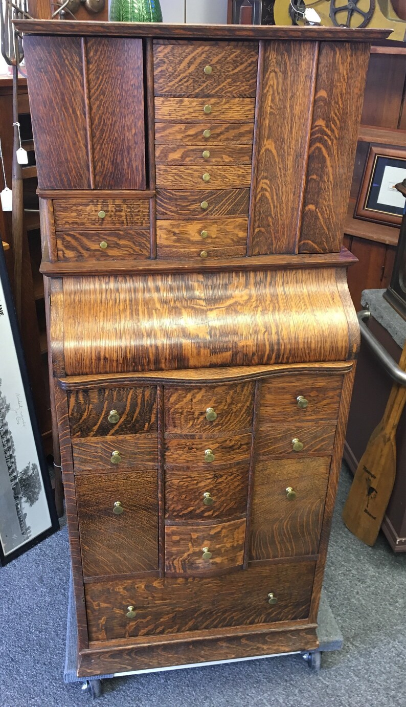 Antique Ransom and Randolph 82 or 35 Solid Oak Dental Etsy