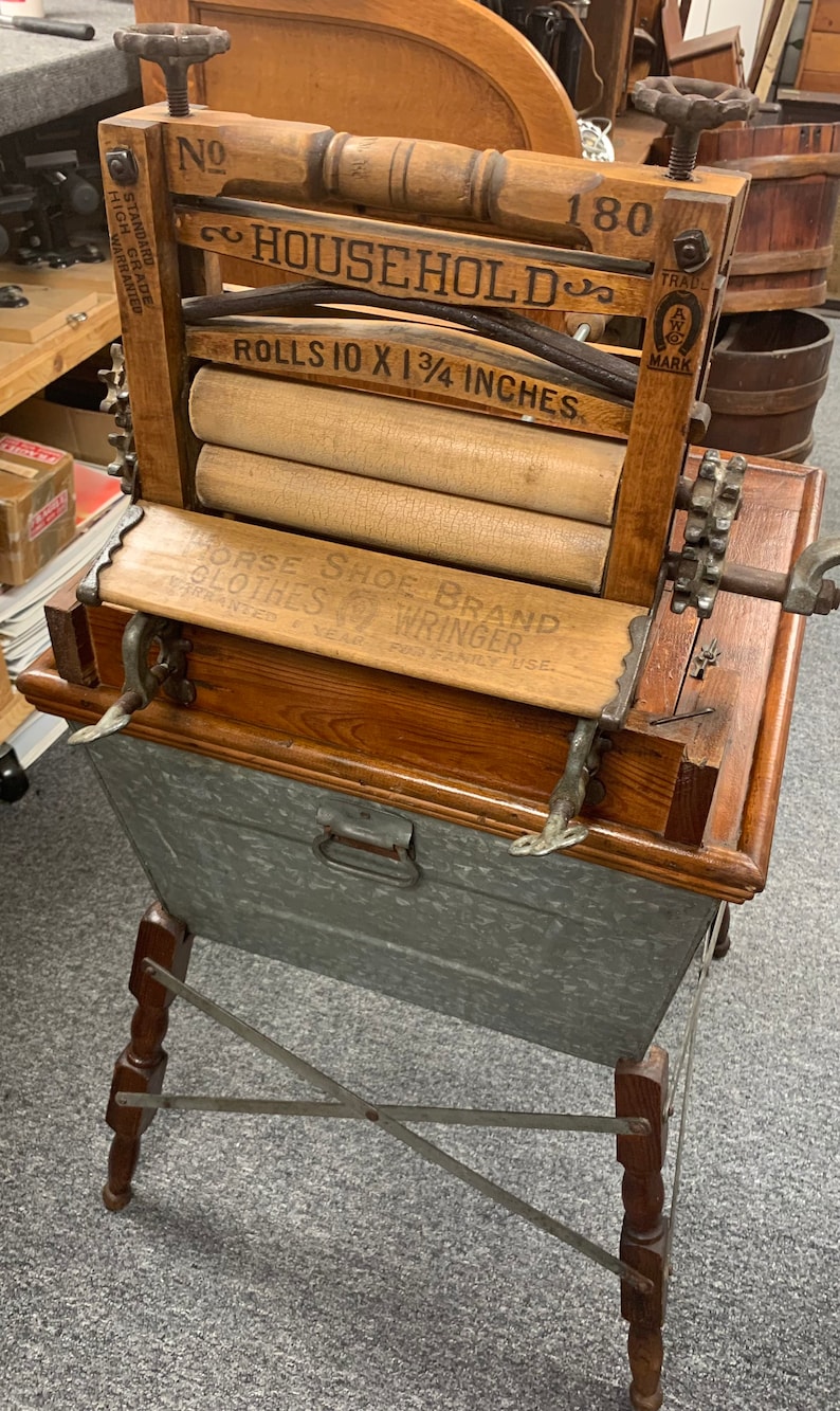 Antique 1907 Wonder Washer Leavenworth Kansas Manual Washing Etsy