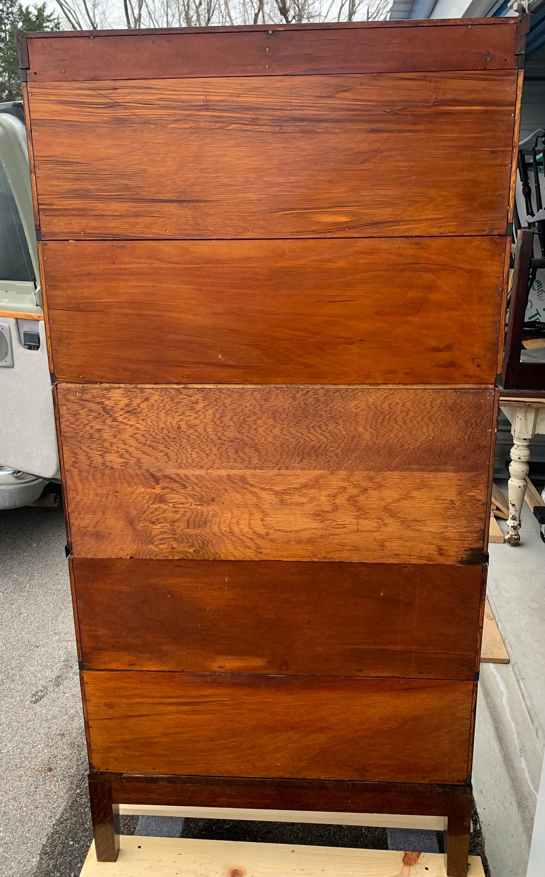 ◆タチカワ◆ウッドブラインド◆W152×H190◆O-2509BL3◆ Antique High End Globe Warnicke Mission Oak Arts and Crafts Leaded