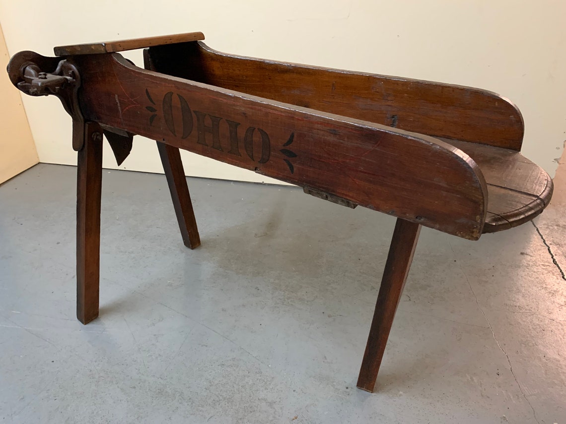 Primitive 19th C Wooster Ohio Corn Fodder Cutter 15d48w32h Etsy