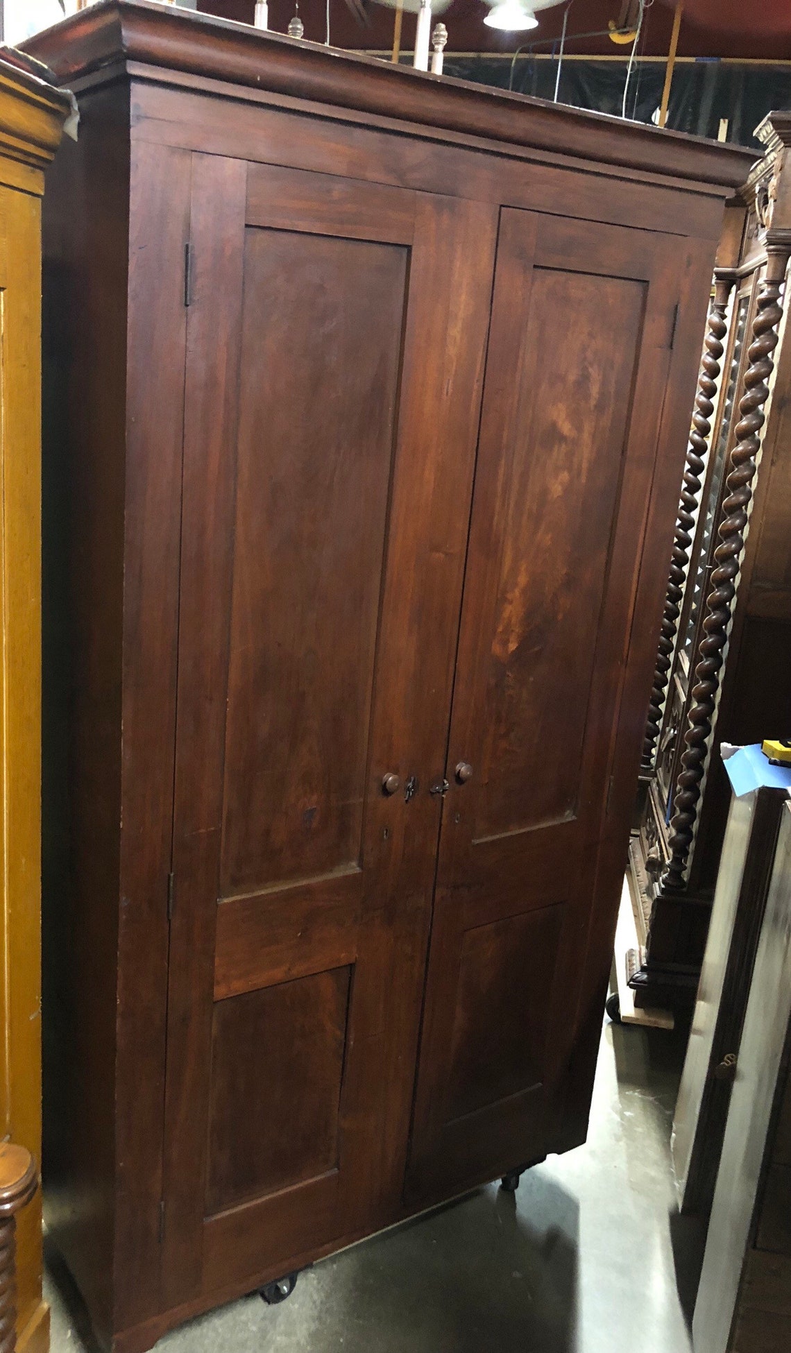 Antique American Shaker Cherry wardrobe Ohio 22d20d46w49w84h Etsy