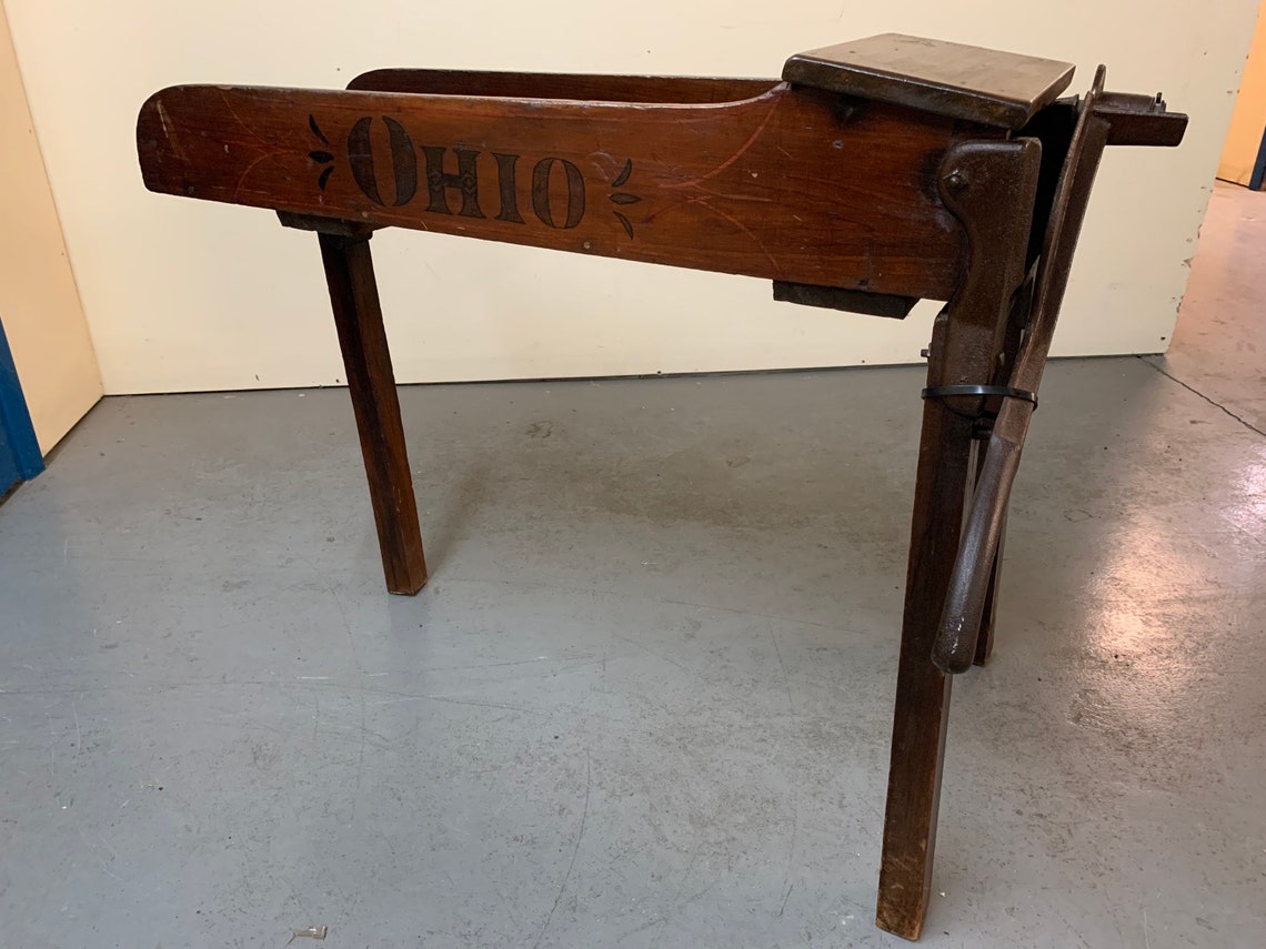 Primitive 19th C Wooster Ohio Corn Fodder Cutter 15d48w32h Etsy