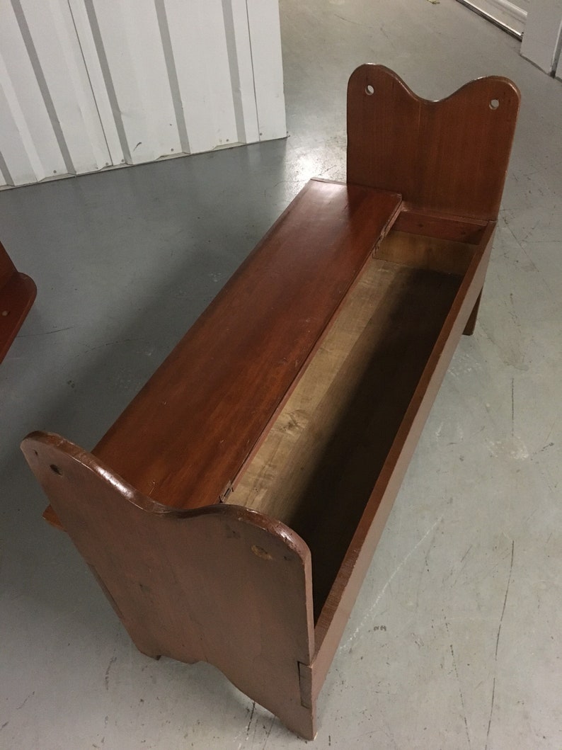 Antique Pine Hutch Table Bench Seat 17h30.5h16d29.5d57w Etsy