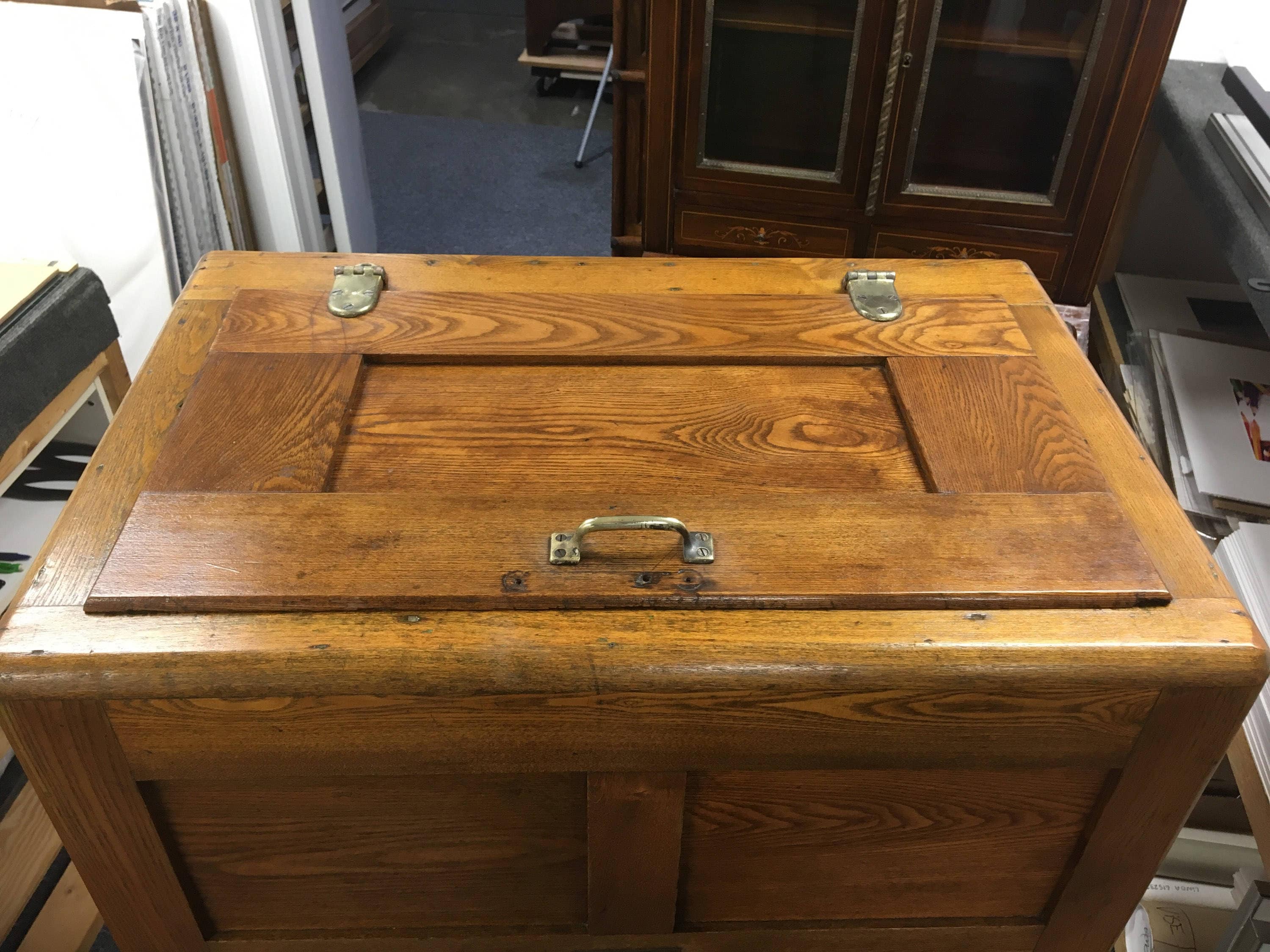 Antique Oak Ice Chest Rival Co 43h30w23d Shipping is Not Free - Etsy