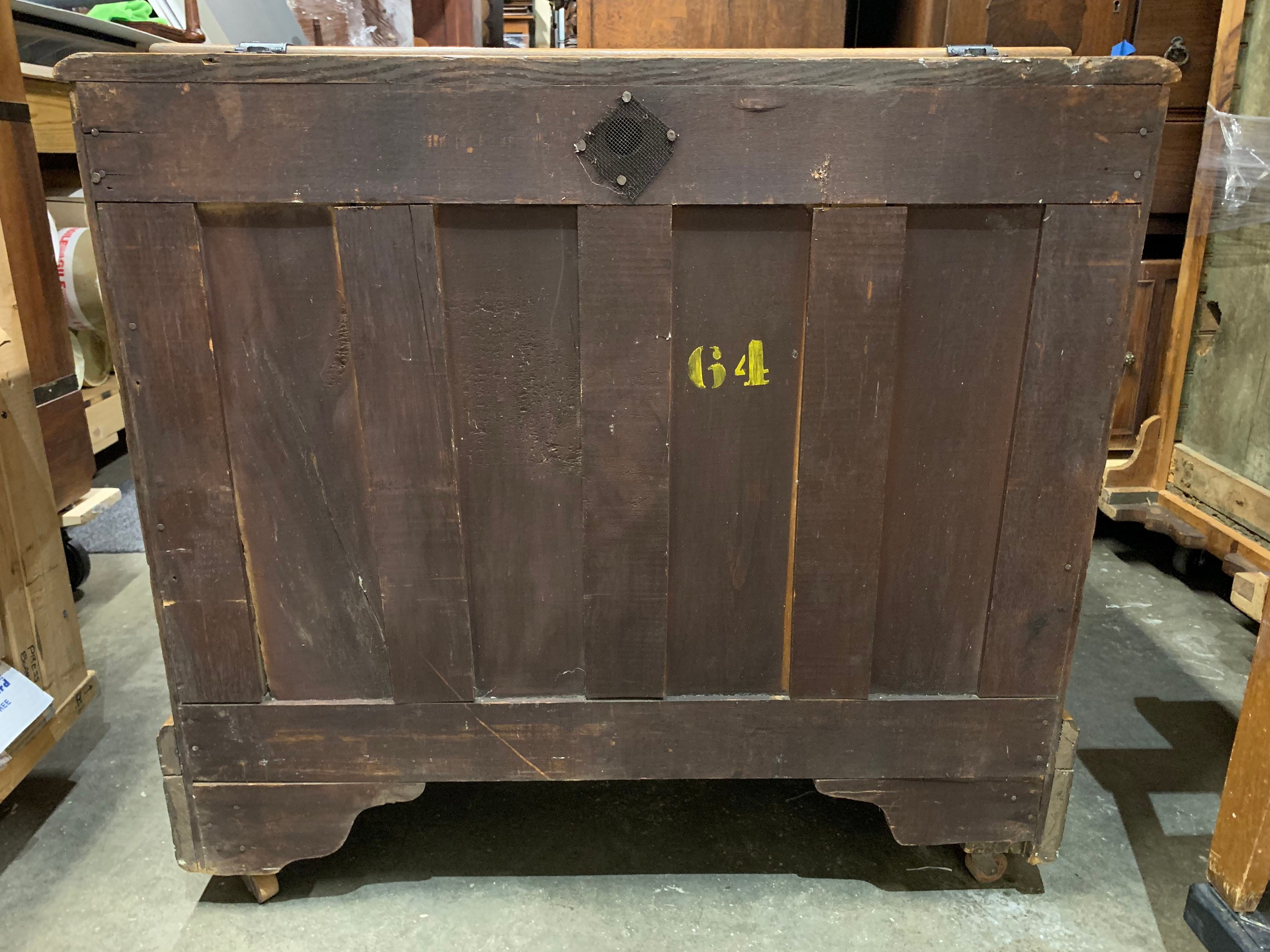11 Cu Ft Dry Ice Box w/ Hinged Lid, Caster Wheels, 19344