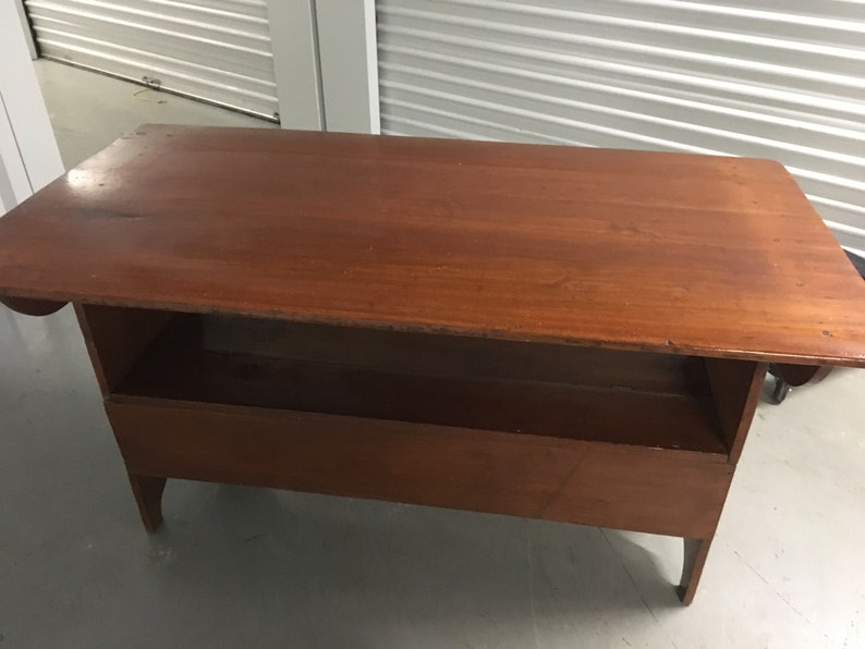 Antique Pine Hutch Table Bench Seat 17h30.5h16d29.5d57w Etsy