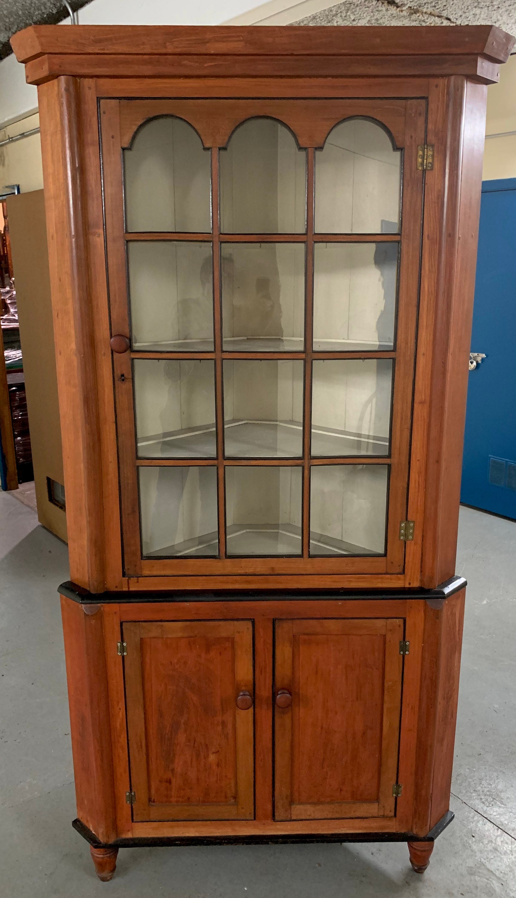 Cherry on sale corner hutch