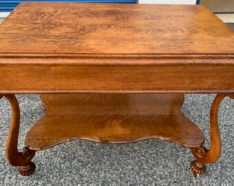 Tiger oak 2024 library table