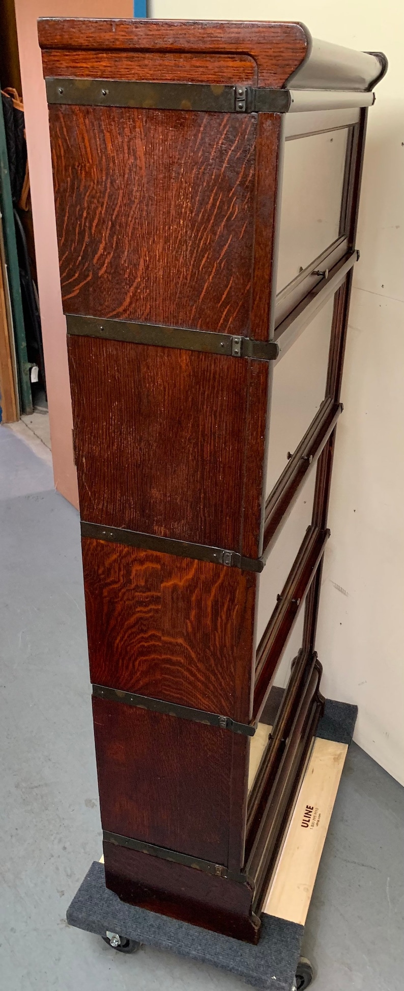 Antique Globe Wernicke Threequarter Size Oak 4 Section Etsy