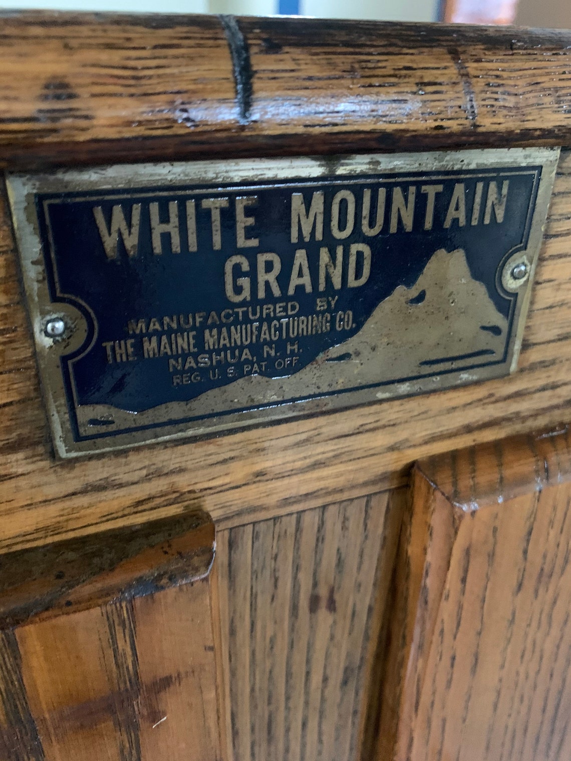Antique Solid Oak Ice Box Chest White Mountain Grand New Etsy