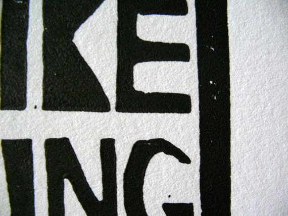 Andy Warhol Quote - I Like Boring Things - BLACK Typography 8x10