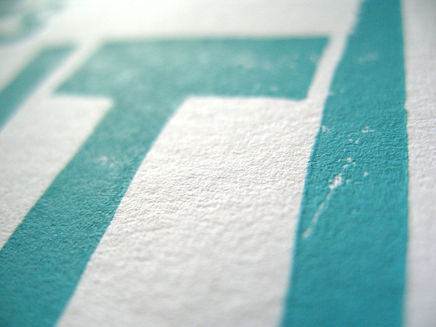 Radiohead Letterpress Print - Light Sky Blue Linocut Block Print ...