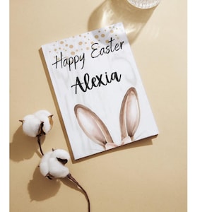 Carte de Pâques personnalisée, carte de lapin de Pâques, fils, fille, petit-fils, petite-fille, neveu, couple spécial, carte de Pâques pour maman et papa