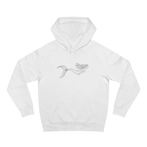 Mermaid Hoodie, Ocean Lover Unisex Supply Hoodie - Great Gift for Beach Lovers, Sea Enthusiasts, Stylish Comfort Wear, Coastal Apparel,