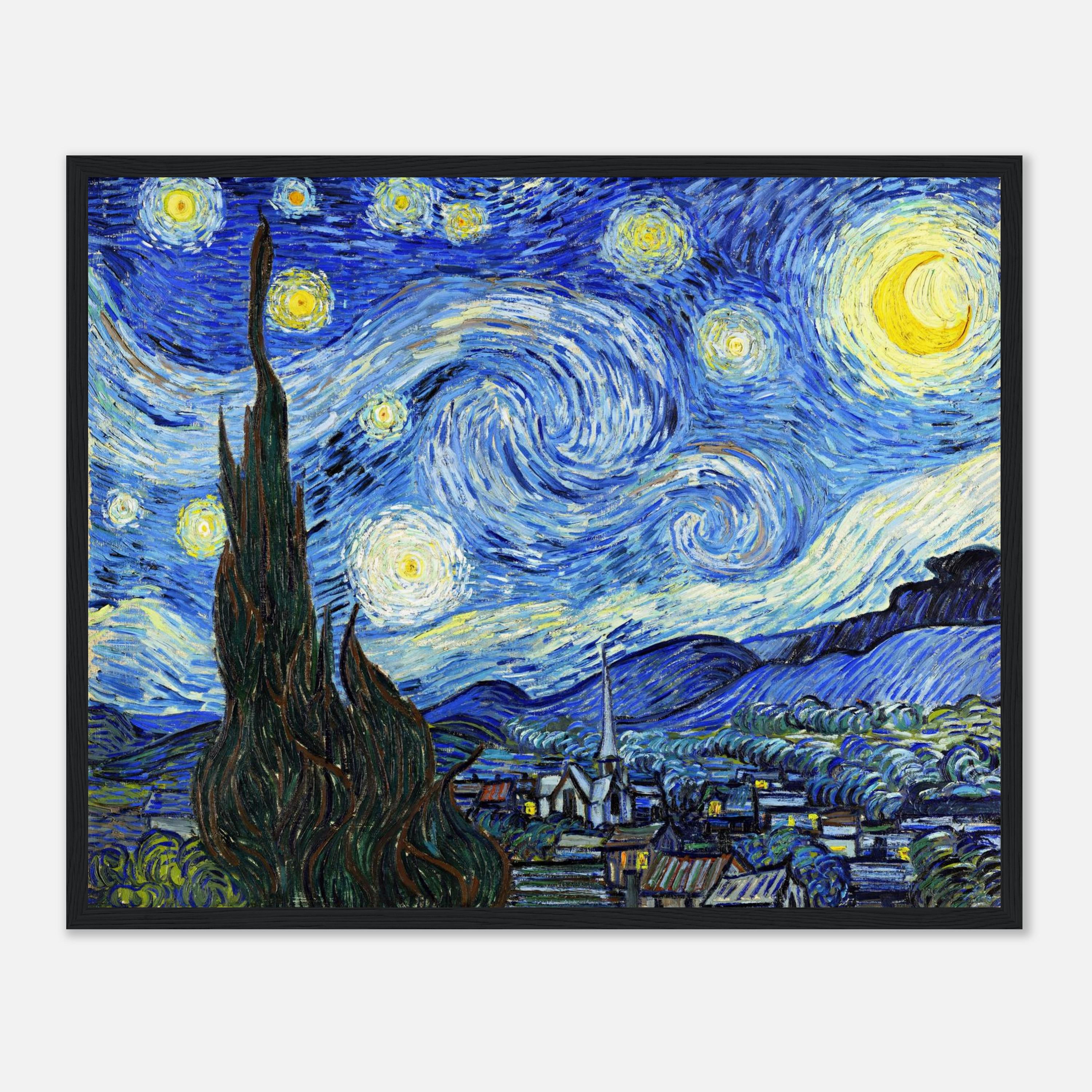 新品 星月夜 THE STARRY NIGHT ゴッホ プレイマット ゴッホの星月夜アートプリント：ジクレー品質、木製フレーム - Etsy 日本