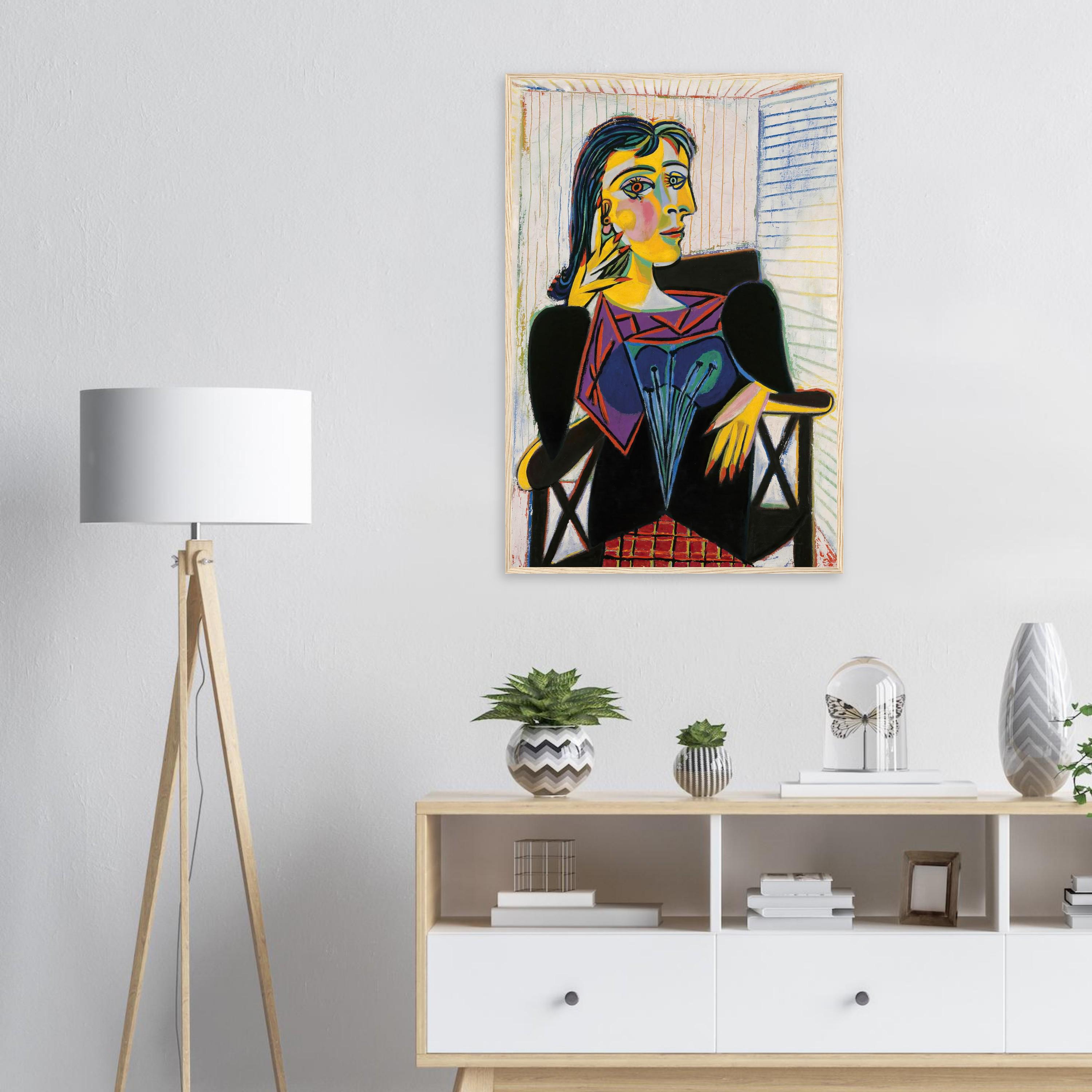 パブロ・ピカソ『ドラ・マールの肖像』キュビズム・アートプリント