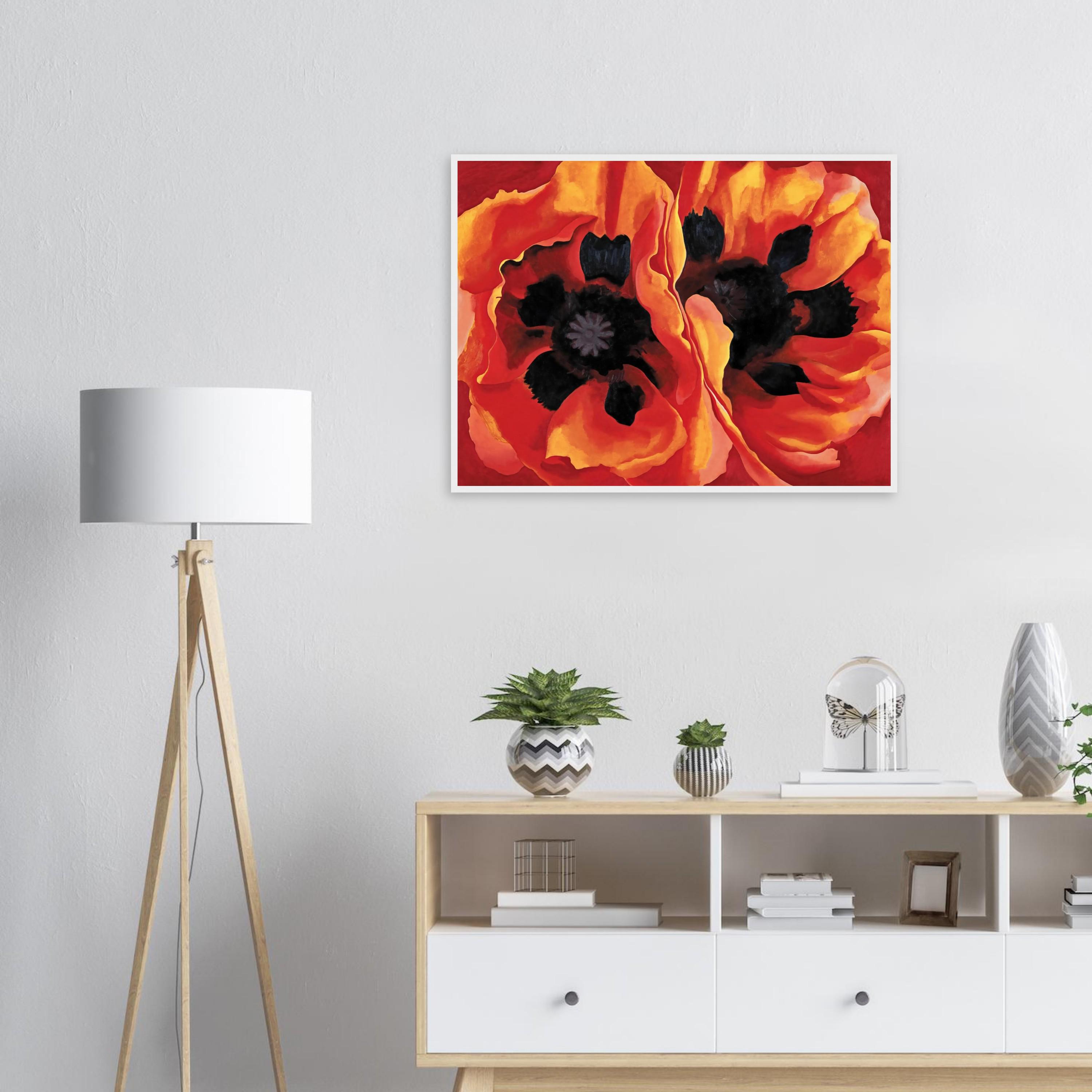Georgia O'keeffe Oriental Poppies Art Print: Modern Floral Wall Decor ...