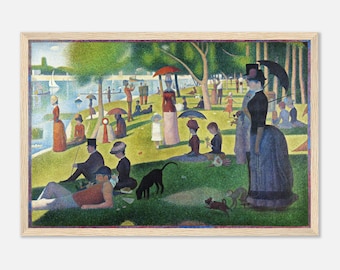 Seurat Art Print: A Sunday Afternoon, Pointillism, Neo
