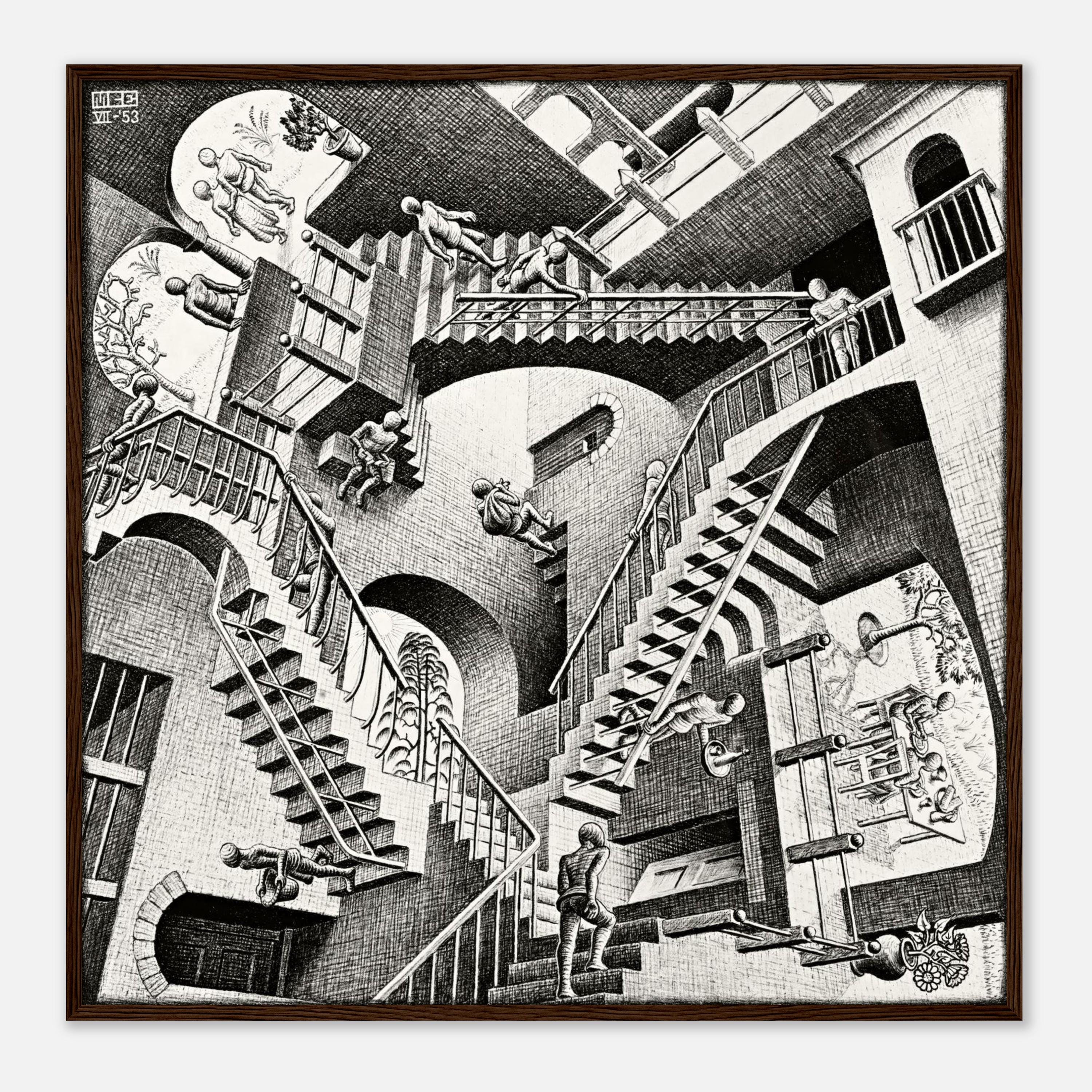 m-c-escher-relativity-art-print-optical-illusion-surrealist-poster
