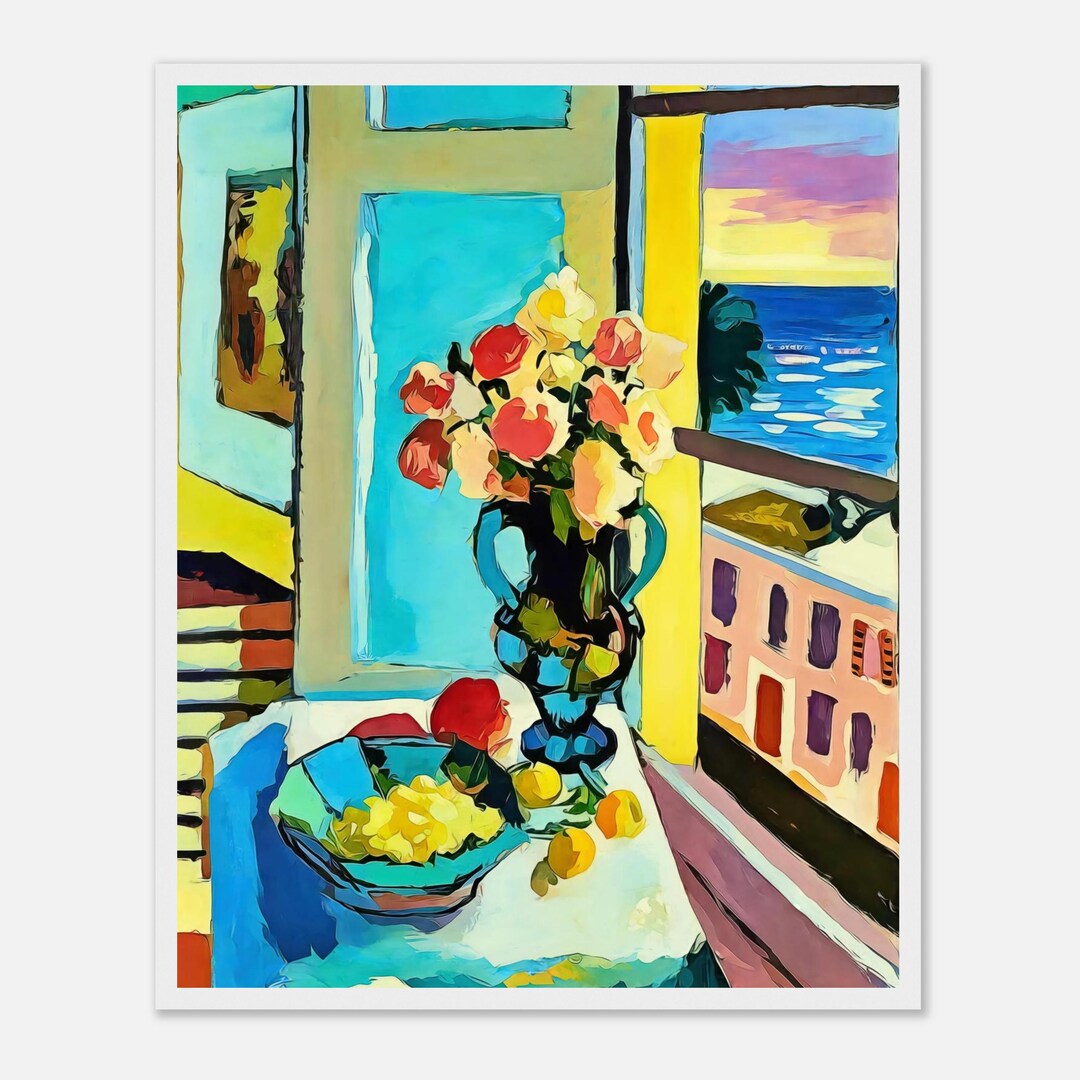 Matisse Roses Henri Matisse Roses by the Window Print - Museum-grade Paper, Wooden ...