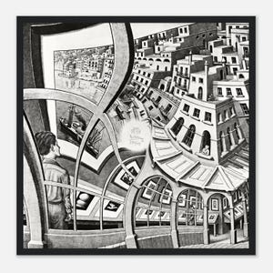 Maurits Escher, Print Galerie - Sofort Download - Surrealismus - Moderne Kunst - Digital Download Druck - Optische Täuschungen - M.C. Escher Geschenk