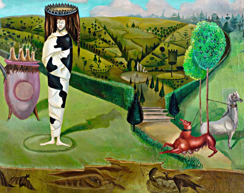 Leonora Carrington Green Tea Art Print - Instant Downloadable Wall Art ...