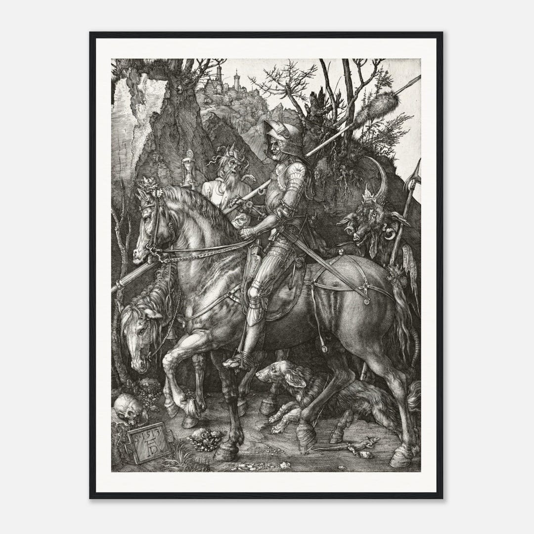 Albrecht Durer Knight Death and the Devil Digital Download, Vintage Art ...