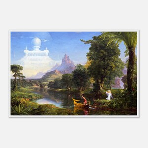 Thomas Cole The Voyage of Life Youth, Art Print, Hudson River School, Thomas Cole Art, Wood Frame, Giclée Quality Print, Gift for Art Lovers