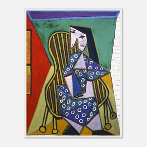 Pablo Picasso, Portrait, Modern Art Print, Museum Quality Paper, Cubism, Wooden Frame, Giclée Quality Art Poster, Pablo Picasso Gift