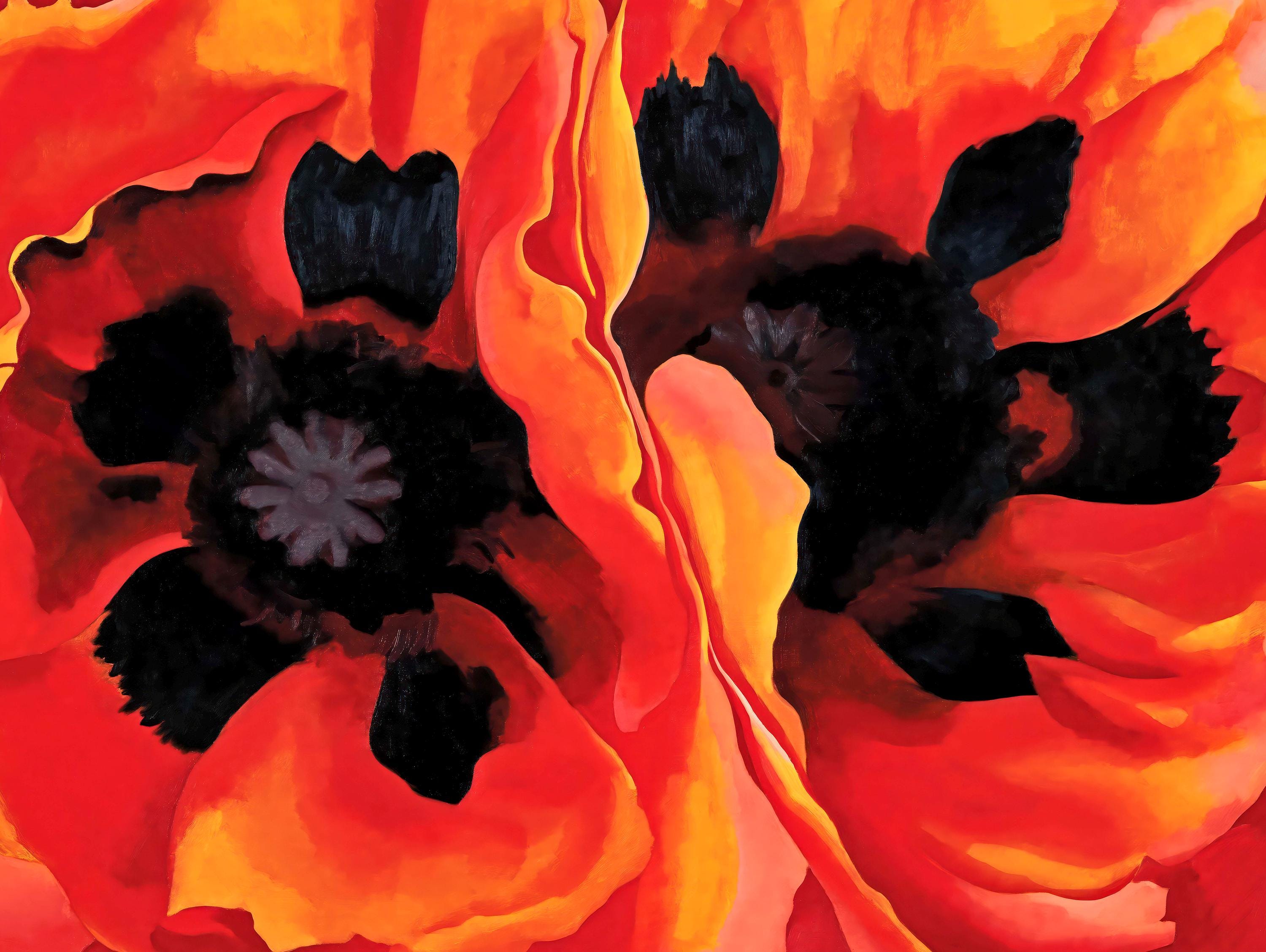 Georgia O'keeffe Oriental Poppies Art Print: Modern Floral Wall Decor ...