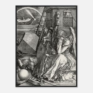 Albrecht Dürers Melencolia Renaissance Fine Art Gravur – Digital Download Poster (Digitale Dateien)