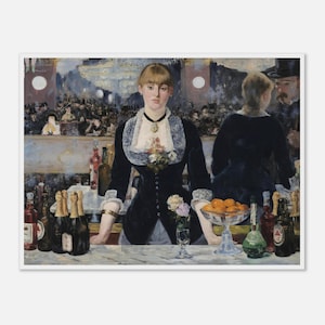 Manet &quot;Bar at the Folies-Bergère&quot; Print: Vintage Parisian Wall Art