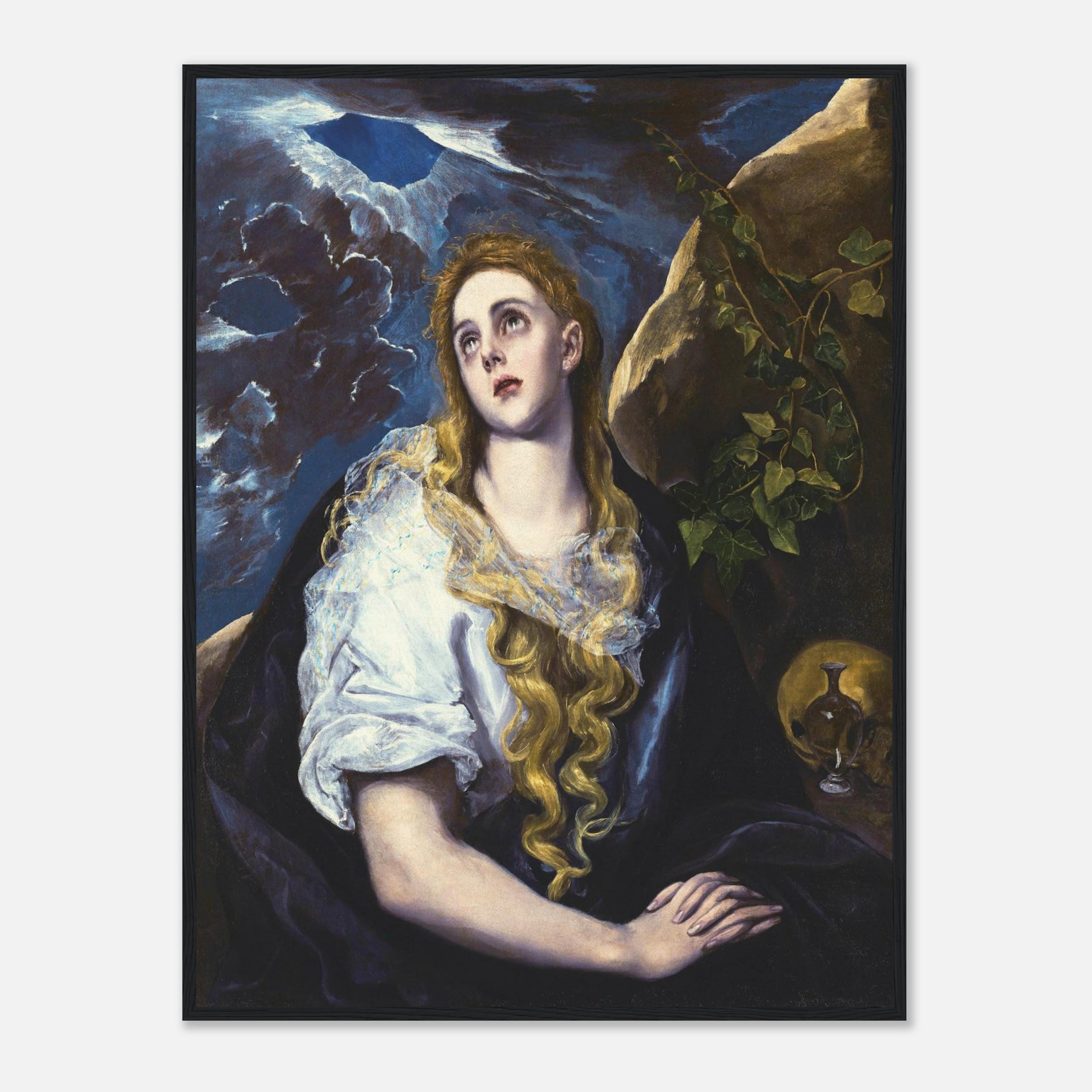 エル・グレコ - 懺悔するマグダラのマリアの絵画、美術館品質の