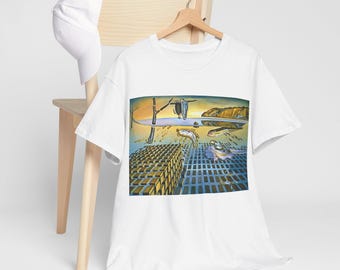 ダリの溶ける時計Tシャツ：シュルレアリスムアートTシャツ