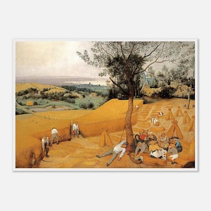 Pieter Bruegel the Elder, The Hay Harvest, Art Print, Vintage Wall Decor, Archival Matte Paper, Museum Quality Reproduction, Wooden Frame
