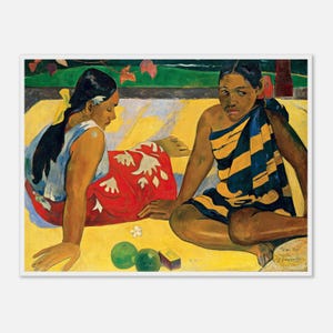 Paul Gauguin, Parau Api, Gicléetryck, Postimpressionism, Inramat alternativ