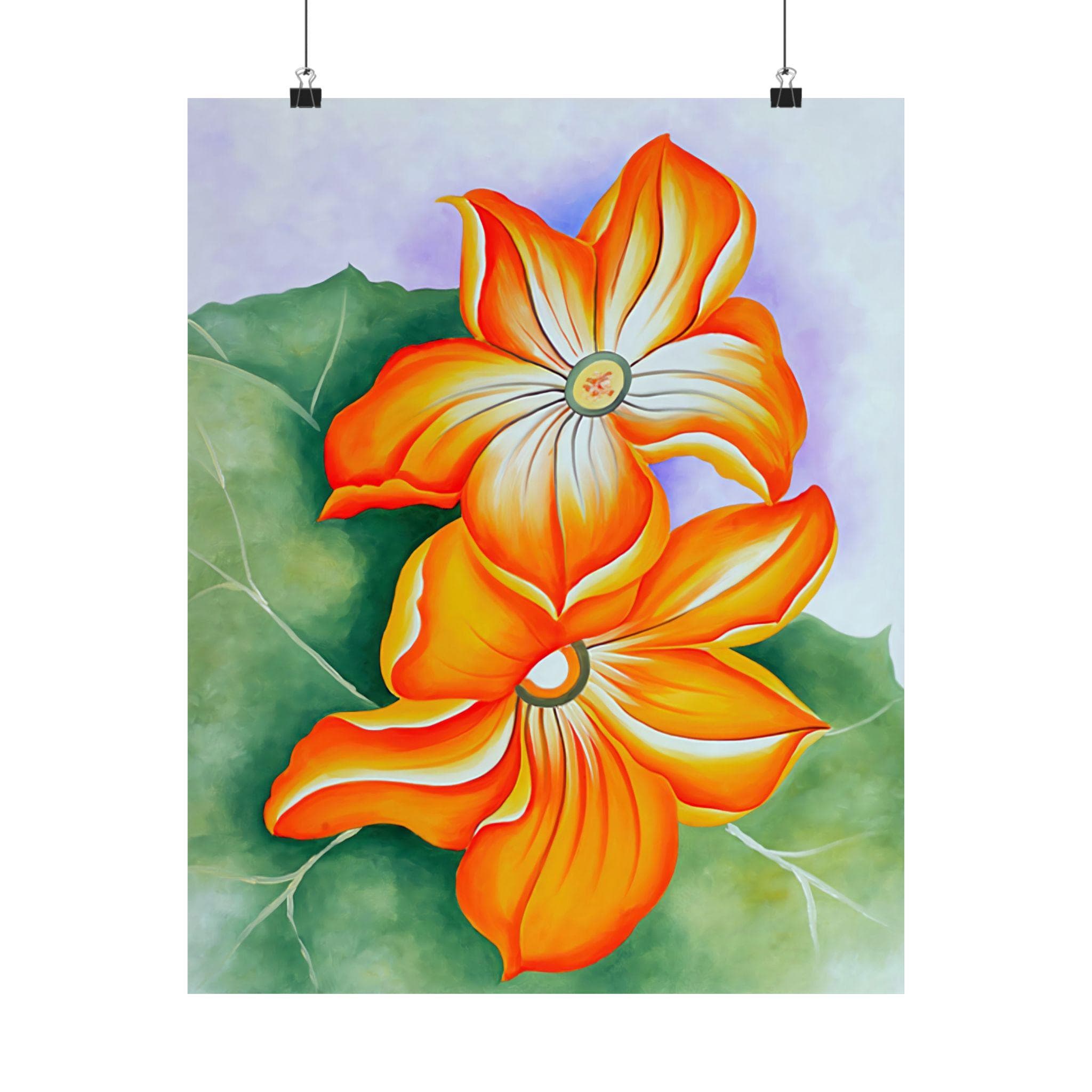 ケン・ドーン「flower Ⅱ 」●サイン エディション 人気のデザイナー！● Georgia O'keeffe, Squash Blossoms, Instant Download Print - Etsy
