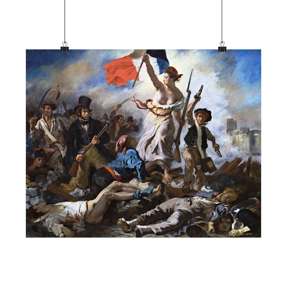 ドラクロワの版画「民衆を導く自由の女神」：フランス革命美術 - Etsy 日本