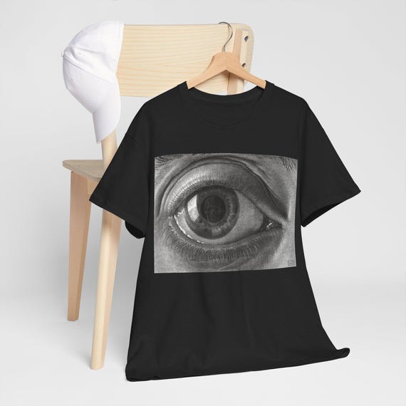 M.C. Escher the Eye, Unisex T-shirt – Surreal Art Graphic Tee for 