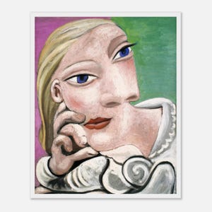 Pablo Picasso, Portrait of Marie-Therese Walter, 1932, Art Print, Cubism, Surrealism, Giclée Quality Print, Wooden Frame, Pablo Picasso Gift