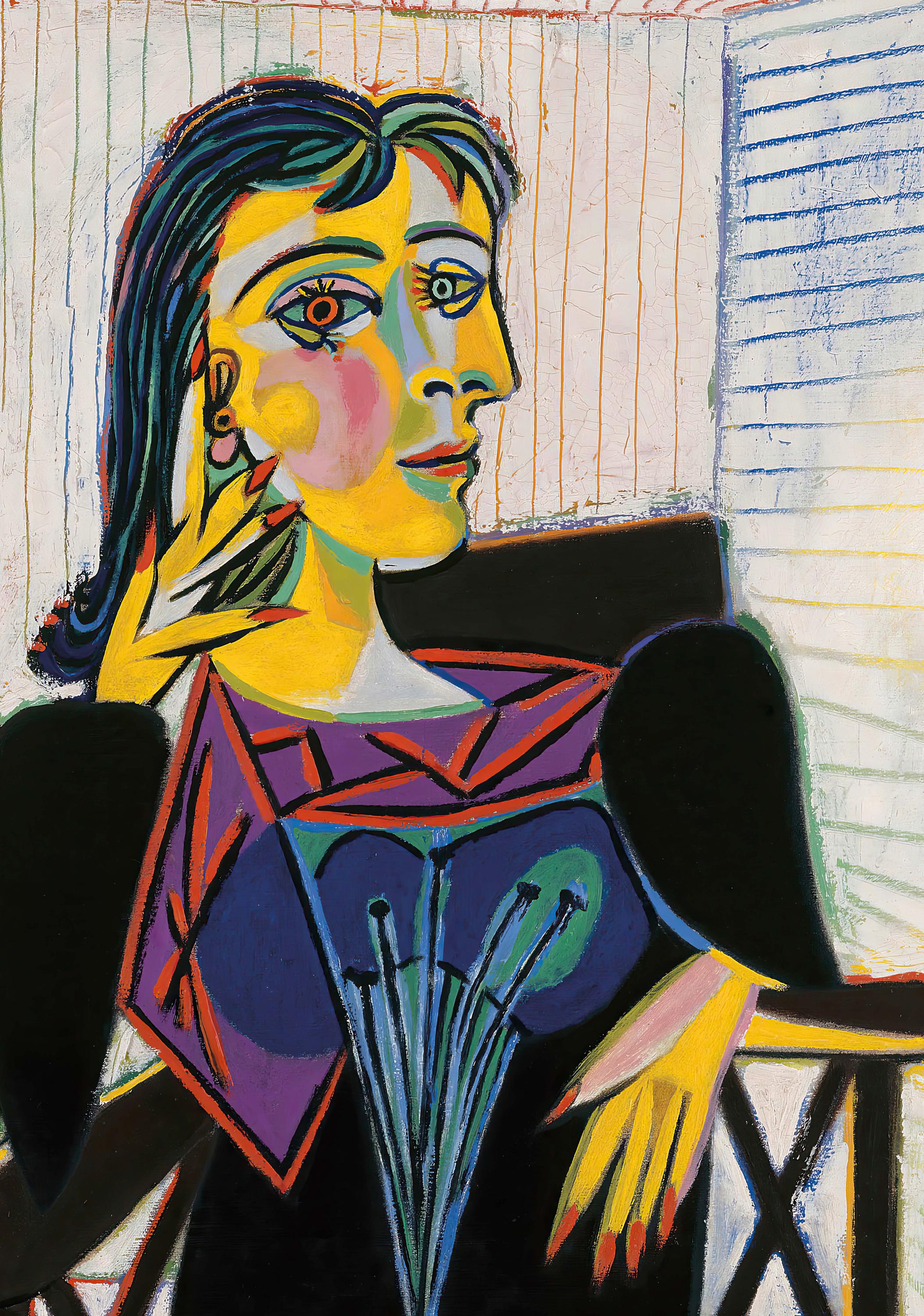 パブロ・ピカソ『ドラ・マールの肖像』キュビズム・アートプリント