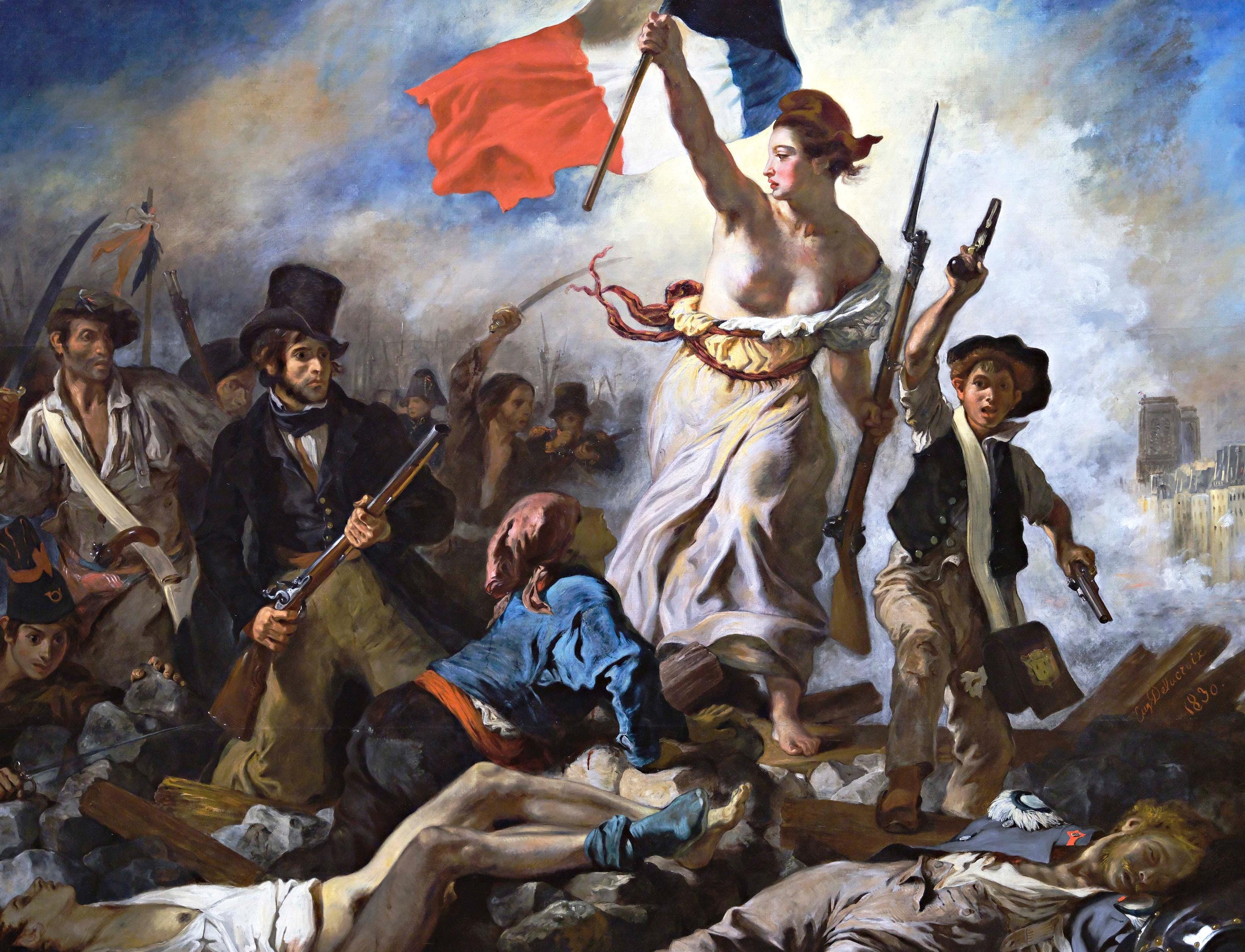 ドラクロワの版画「民衆を導く自由の女神」：フランス革命美術 - Etsy 日本