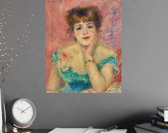 ルノワール作「ジャンヌ・サマリーの肖像」 - 印象派アートプリント
