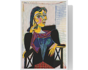 パブロ・ピカソ「ドラ・マールの肖像」1937年、手描き油絵複製 - Etsy 日本