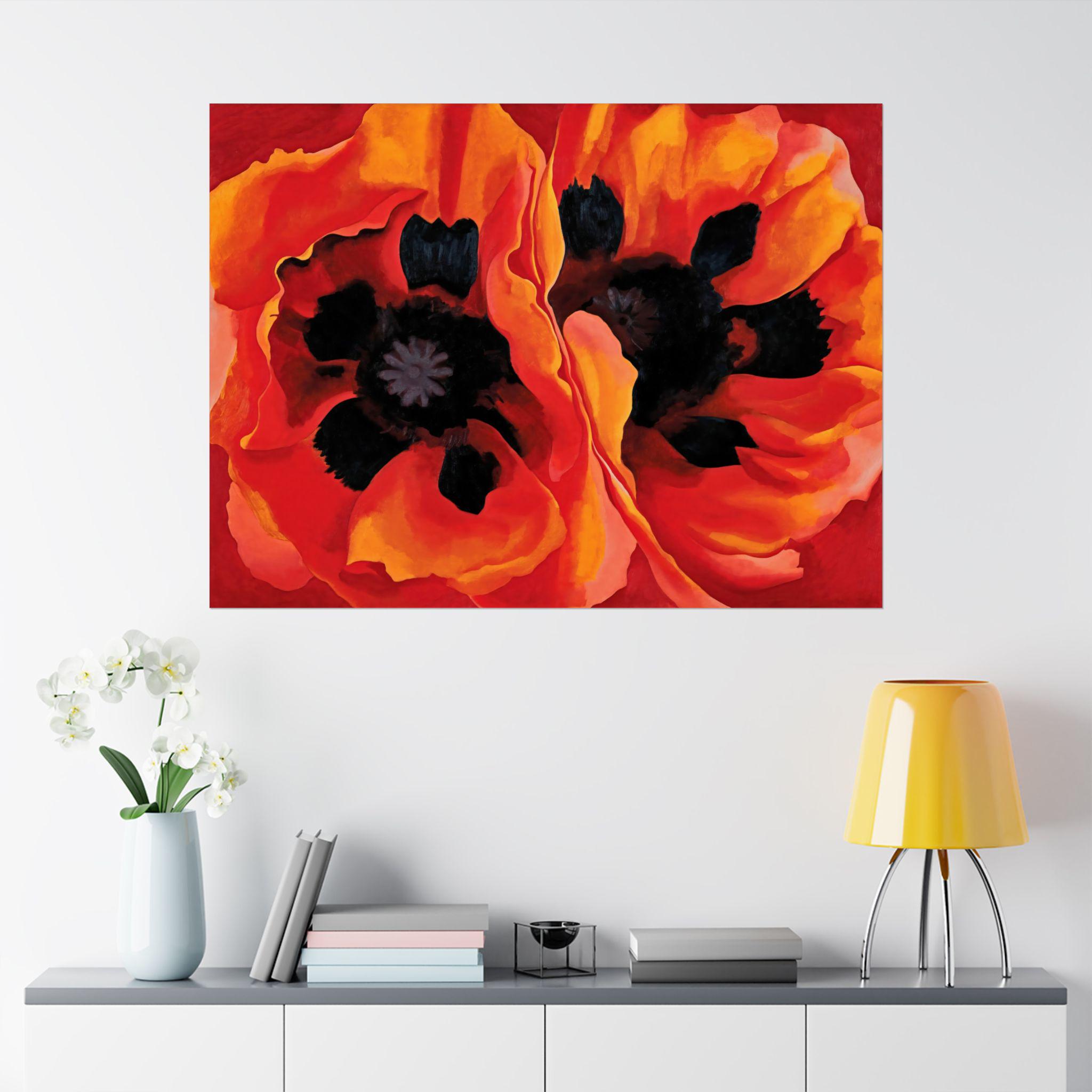 Georgia O'keeffe Oriental Poppies Art Print: Modern Floral Wall Decor ...