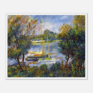 Renoir La Seine à Argenteuil Giclée Print: Impressionist Art, Wooden Frame